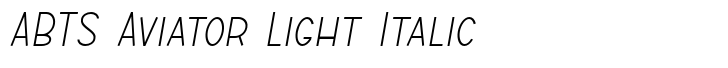 ABTS Aviator Light Italic